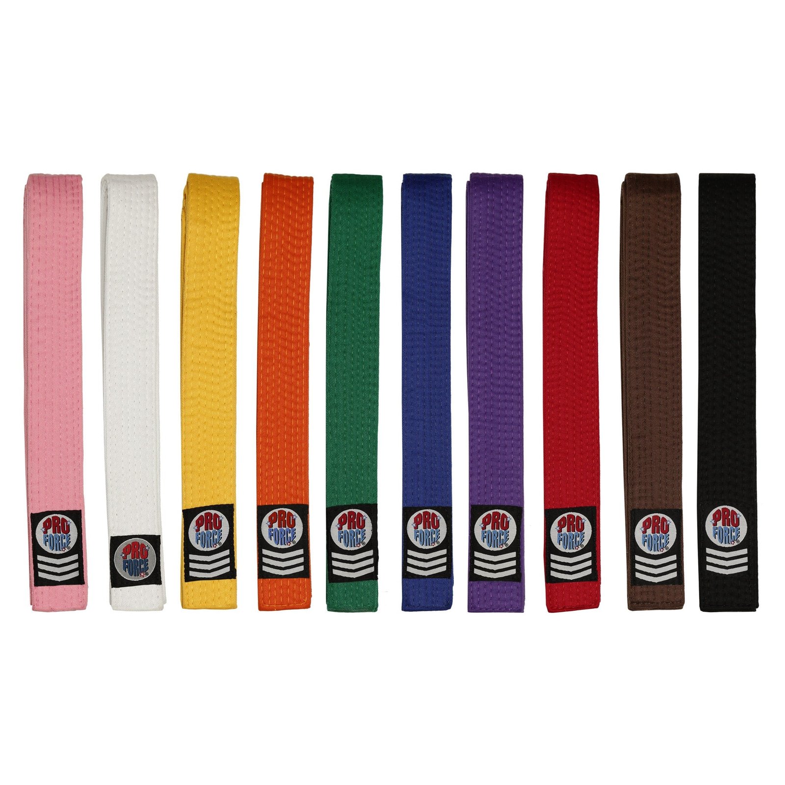 ProForce Gladiator Double Wrap Karate Belt - Brown, 2